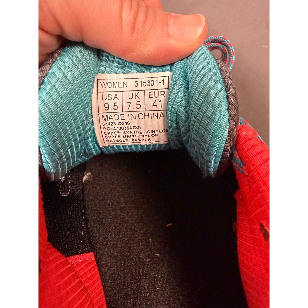 Saucony Excursion TR10 Grey Coral Teal Trail Running Shoes Women's Size 9.5 - Picture 7 of 7